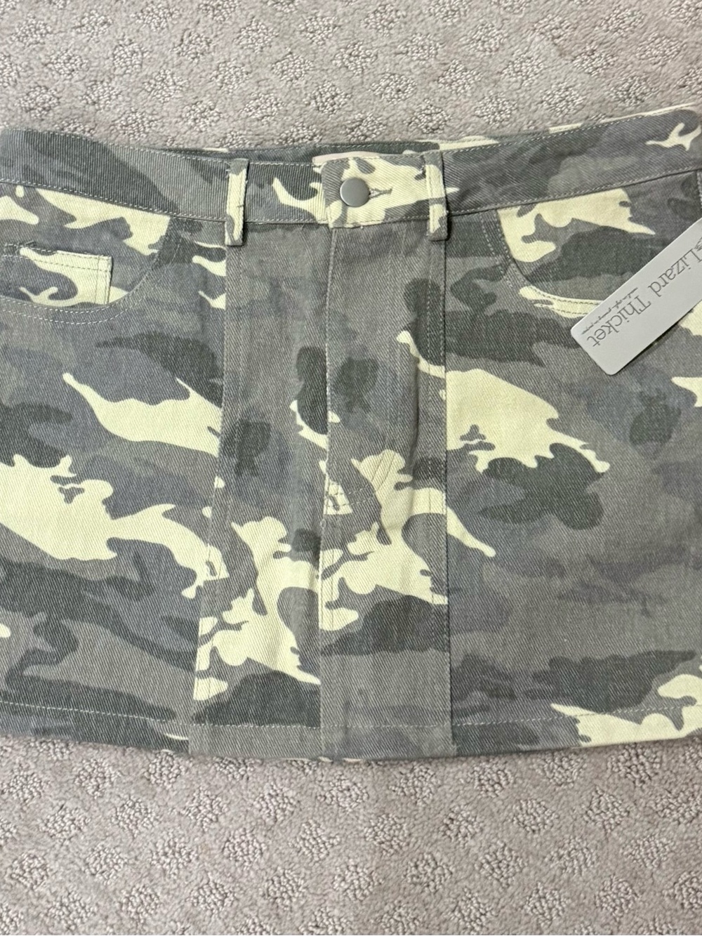 Lizard Thicket Light Camo Jean Skirt